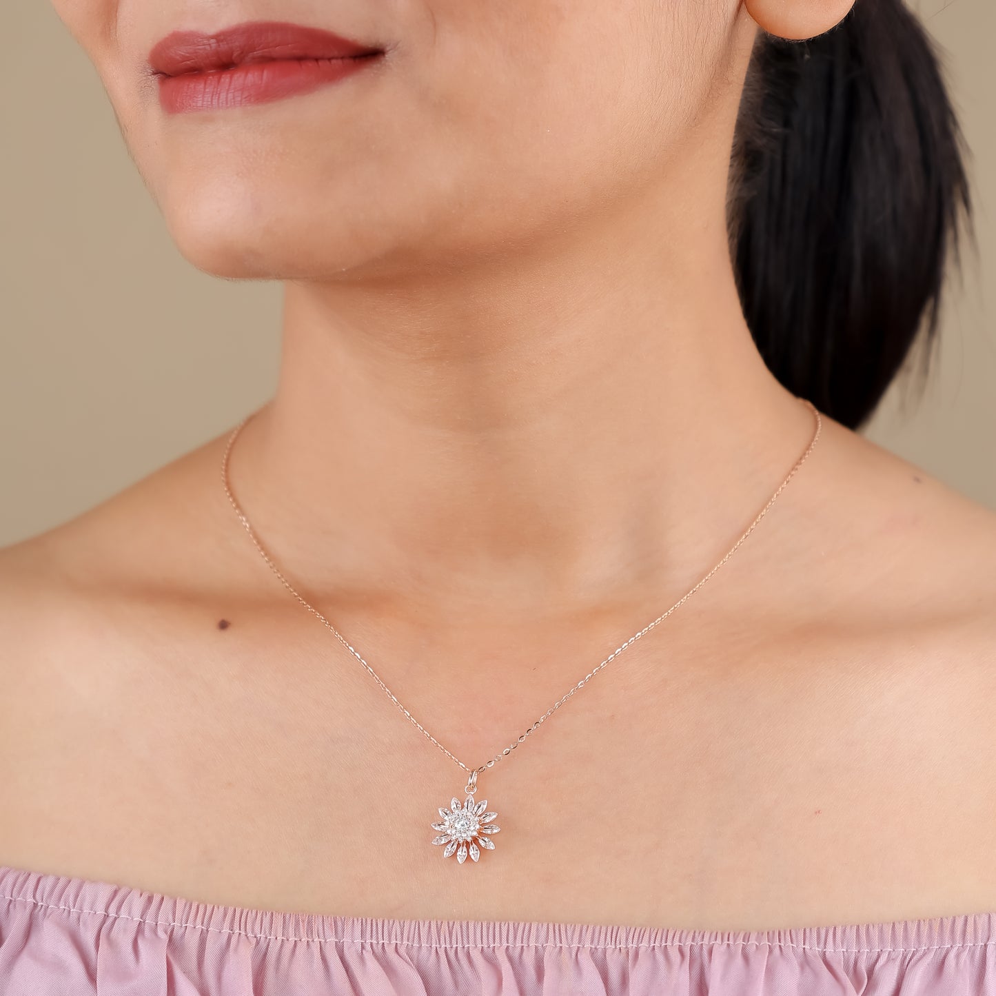 Gold Flower Necklace