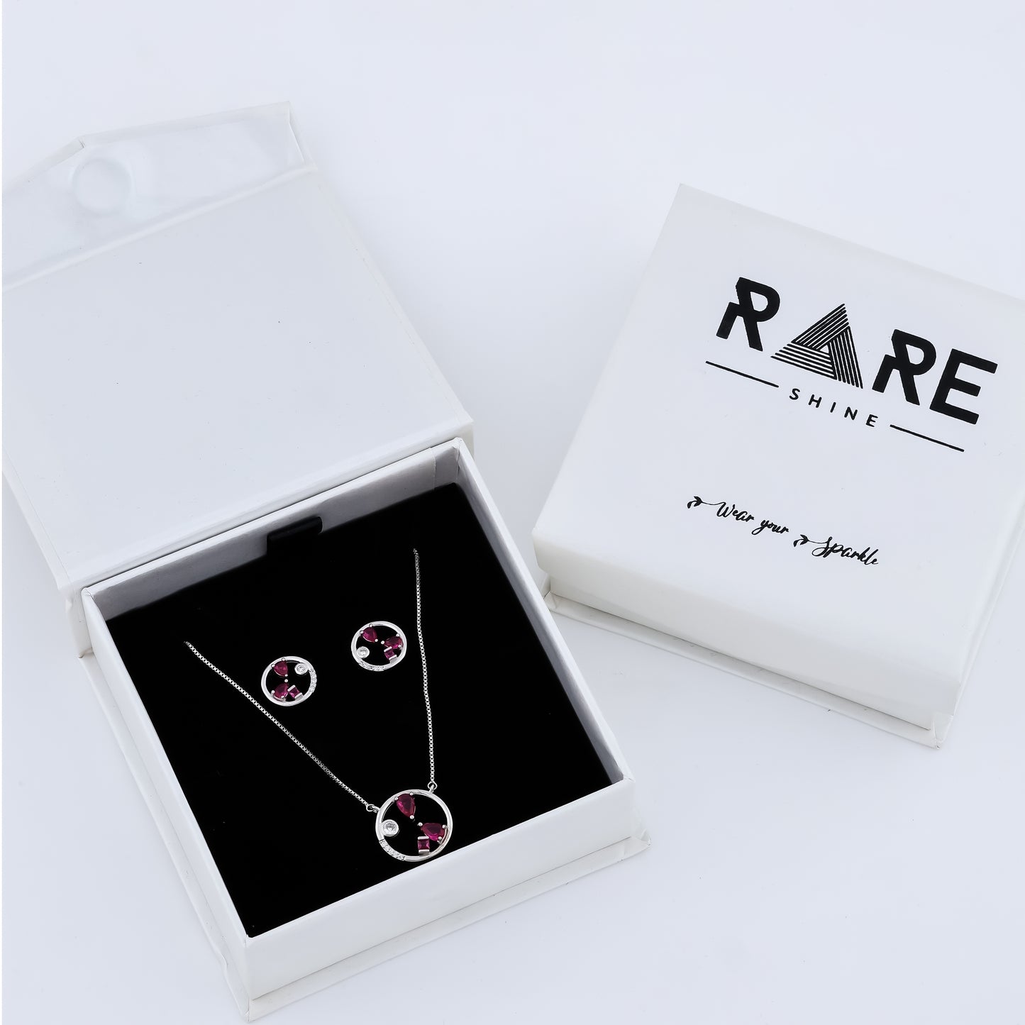 Rosé Constellation 925 Sterling Pendant Set